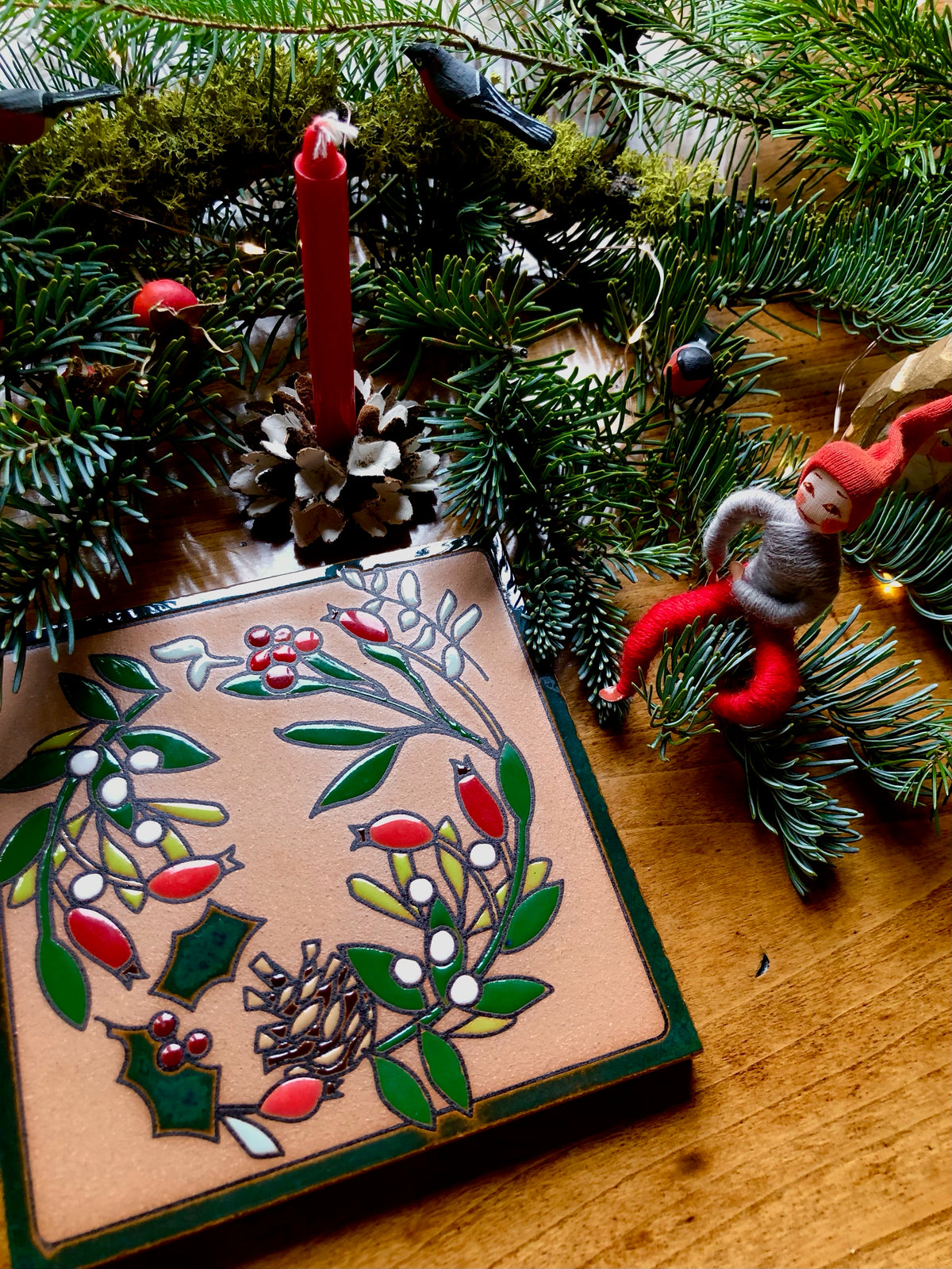Holiday Wreathe Trivet